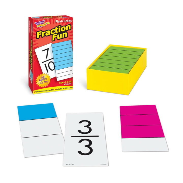 Fraction Fun Skill Drill Flash Cards-Flashcards-Tools 4 Teaching-Classroom Decor and More