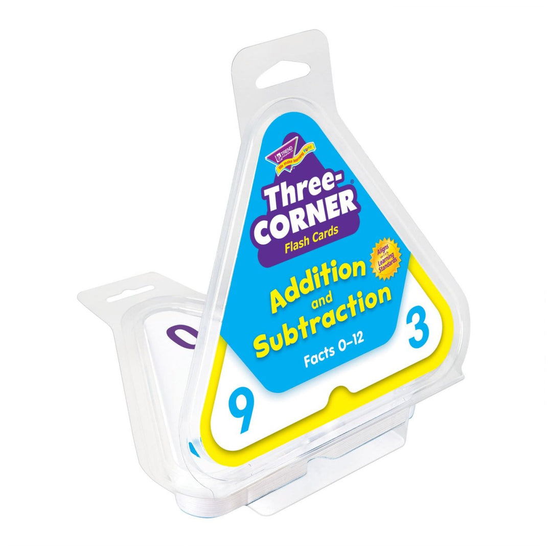 Addition and Subtraction Three-Corner® Flash Cards-Flashcards-Tools 4 Teaching-Classroom Decor and More