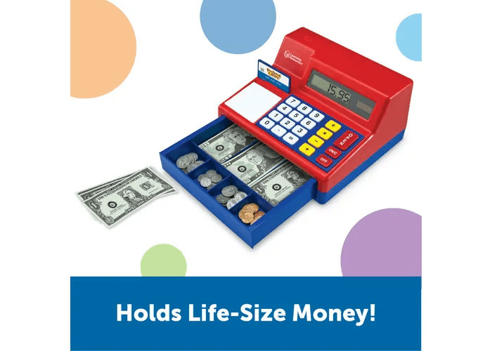Pretend & Play® Calculator Cash Register-Time & Money-Tools 4 Teaching-Classroom Decor and More