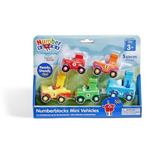 Numberblocks® Mini Vehicles, Set of 5-Numbers, Counting & Sorting-Tools 4 Teaching-Classroom Decor and More