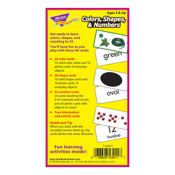 Colors, Shapes, & Numbers Skill Drill Flash Cards-Flashcards-Tools 4 Teaching-Classroom Decor and More