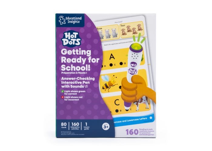 Hot Dots® Jr. Getting Ready for School! Set with Ace—The Talking, Teaching Dog® Pen-Hot Dots-Tools 4 Teaching-Classroom Decor and More
