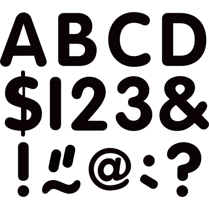 Black 2" Classic Letters Uppercase Pack-Letters-Tools 4 Teaching-Classroom Decor and More