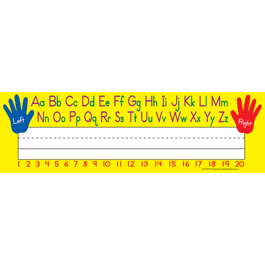 Left/Right Alphabet Flat Name Plates-Nameplates & Name Tags-Tools 4 Teaching-Classroom Decor and More