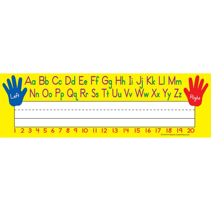Left/Right Alphabet Flat Name Plates-Nameplates & Name Tags-Tools 4 Teaching-Classroom Decor and More