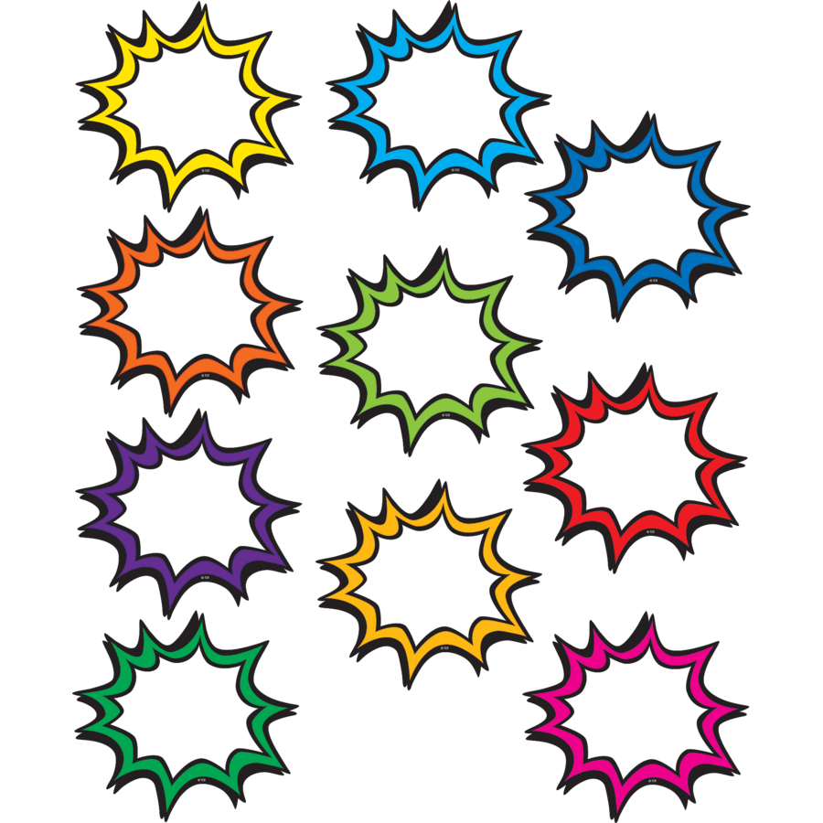 Superhero Bursts Accents-Accents-Tools 4 Teaching-Classroom Decor and More