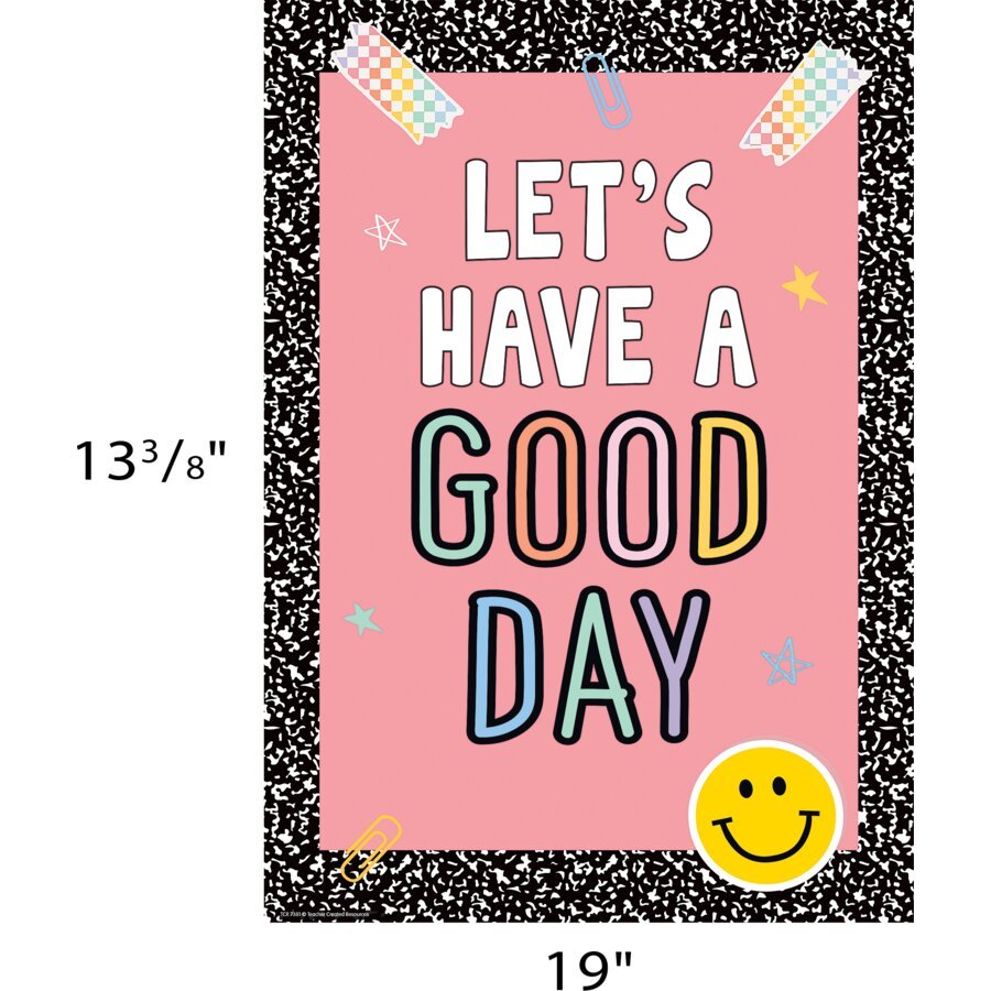 Let's Have a Good Day Positive Poster-Posters-Tools 4 Teaching-Classroom Decor and More