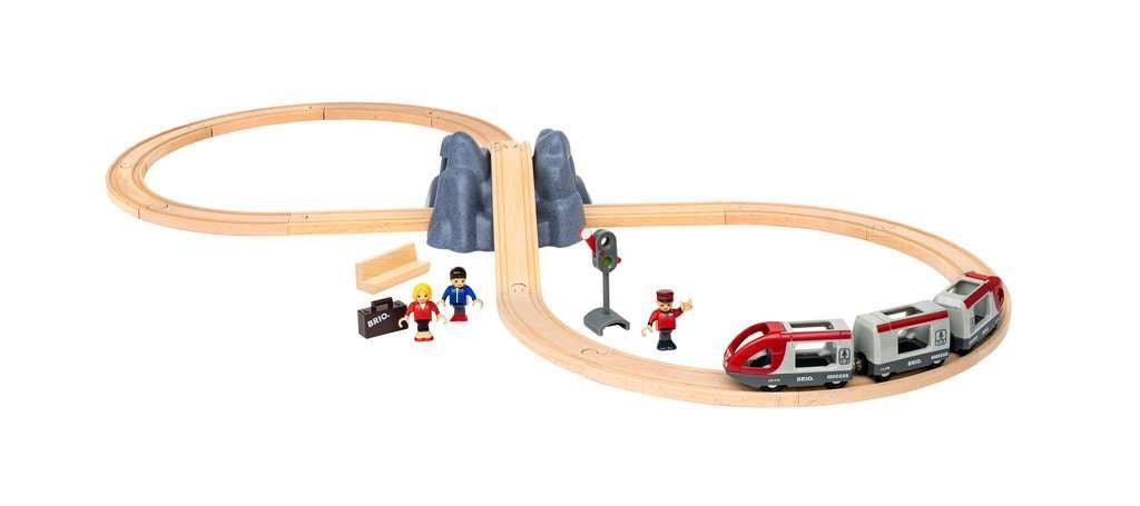 BRIO World - 33773 Railway Starter Set | 26 Piece Toy Train with Accessories and Wooden Tracks for Kids Age 3 and Up-Vehicles & Construction-Tools 4 Teaching-Classroom Decor and More