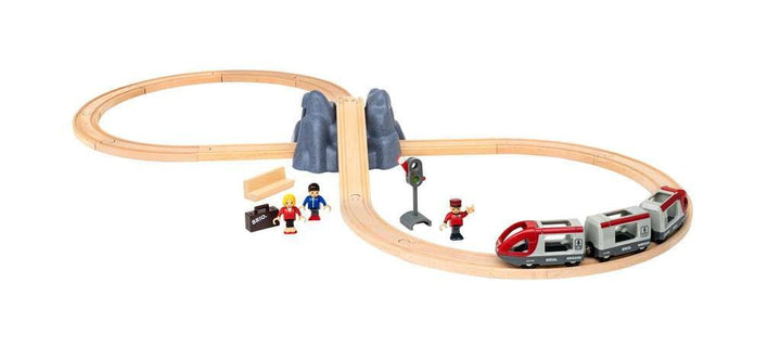 BRIO World - 33773 Railway Starter Set | 26 Piece Toy Train with Accessories and Wooden Tracks for Kids Age 3 and Up-Vehicles & Construction-Tools 4 Teaching-Classroom Decor and More