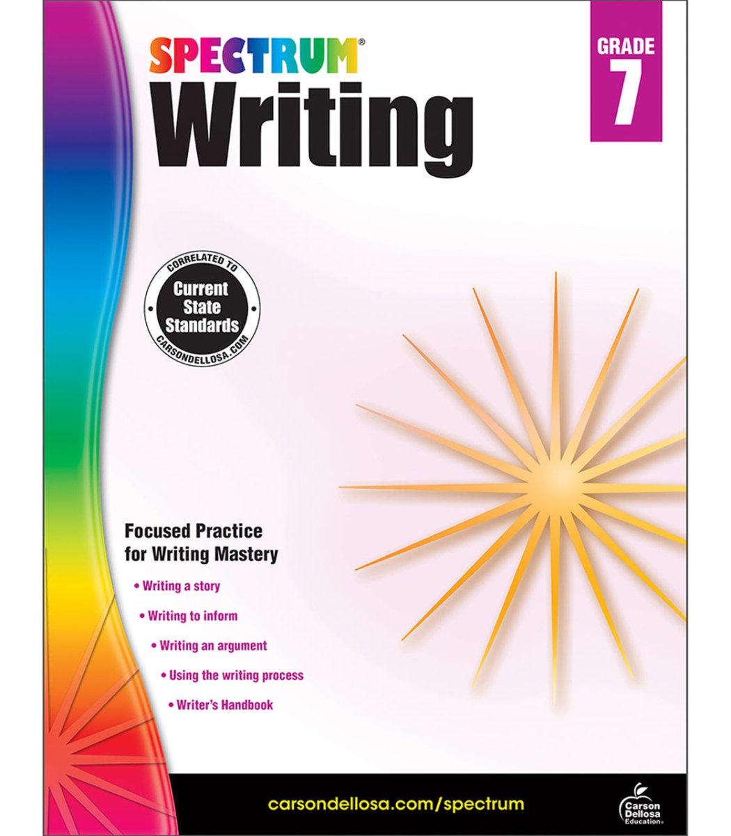 Spectrum Writing Workbook Paperback-ELA Books-Tools 4 Teaching-Classroom Decor and More