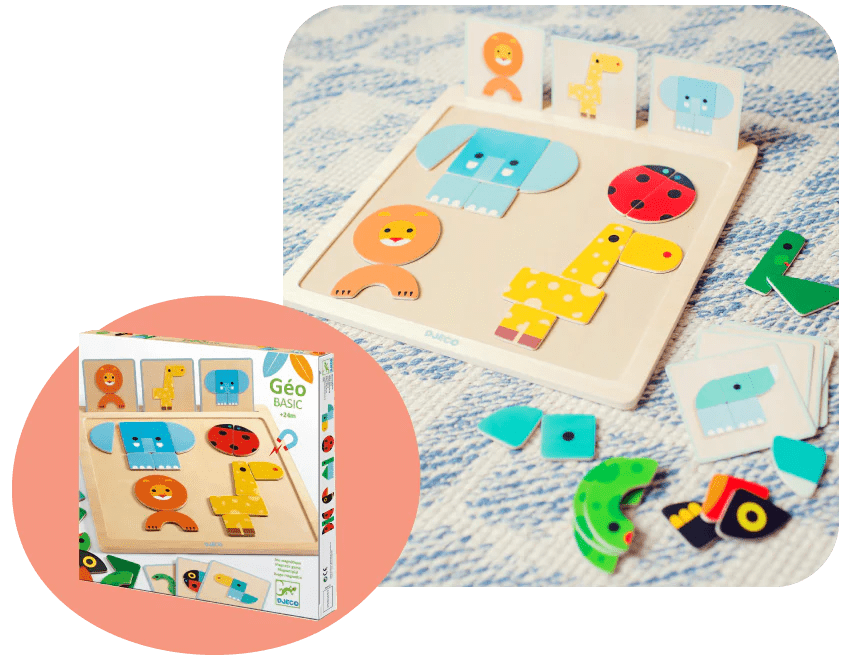 GeoBasic Wooden Puzzle-Puzzles-Tools 4 Teaching-Classroom Decor and More