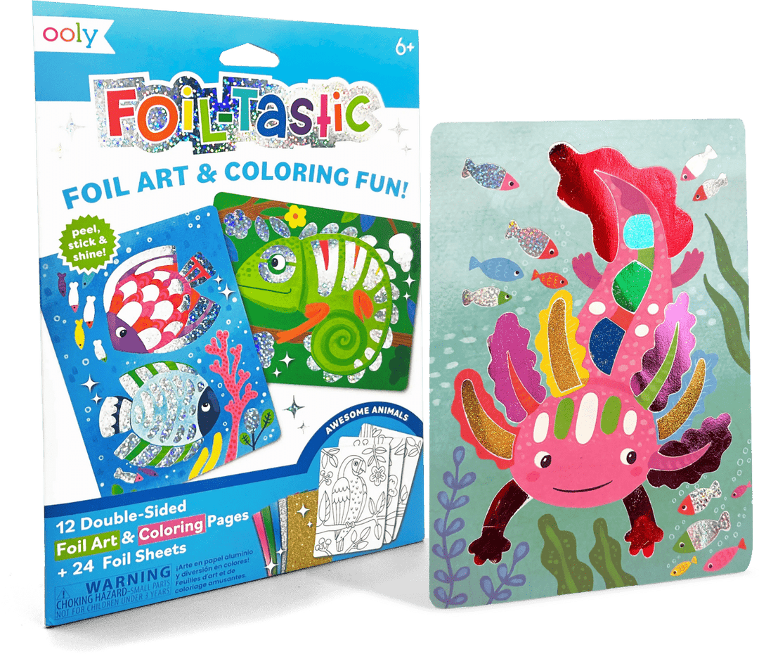 Foil-tastic Foil Art & Coloring Set - Awesome Animals-Activity Pads-Tools 4 Teaching-Classroom Decor and More