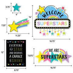 Star Bright Shine Bright Bulletin Board-Bulletin Board Sets-Tools 4 Teaching-Classroom Decor and More