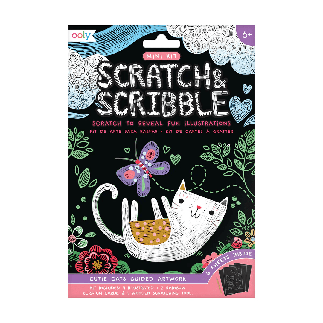 Cutie Cats Scratch and Scribble Mini Kit-Craft Activity-Tools 4 Teaching-Classroom Decor and More