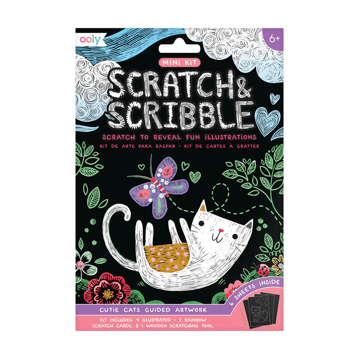 Cutie Cats Scratch and Scribble Mini Kit-Craft Activity-Tools 4 Teaching-Classroom Decor and More