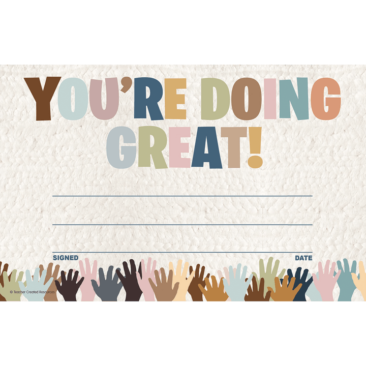 Everyone is Welcome You're Doing Great! Awards-Awards-Tools 4 Teaching-Classroom Decor and More