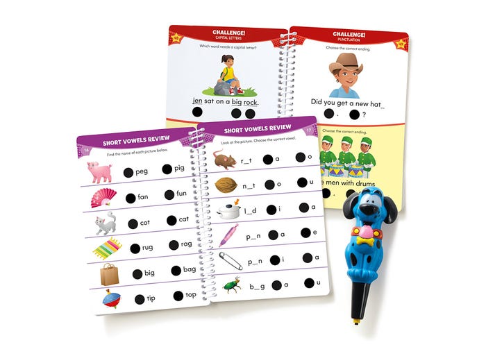 Hot Dots® Jr. Let's Master Kindergarten Reading Set with Ace—The Talking, Teaching Dog® Pen-Hot Dots-Tools 4 Teaching-Classroom Decor and More