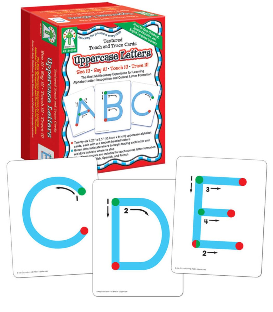Textured Touch and Trace: Uppercase Manipulative Grade PK - 3 - Tools 4 Teaching