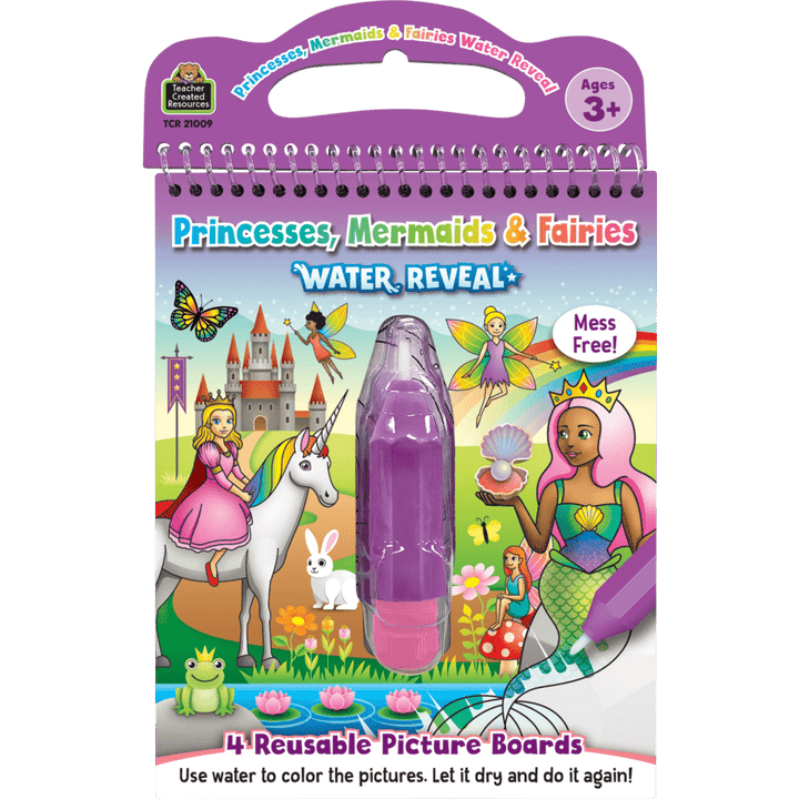 Princess, Mermaids, & Fairies Water Reveal-Activity Pads-Tools 4 Teaching-Classroom Decor and More