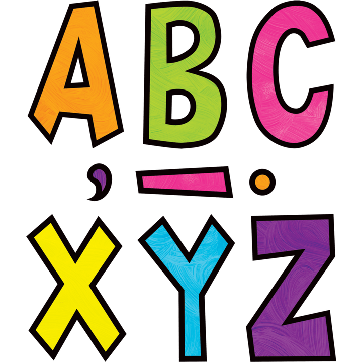 Brights 4Ever 7" Fun Font Letters-Letters-Tools 4 Teaching-Classroom Decor and More