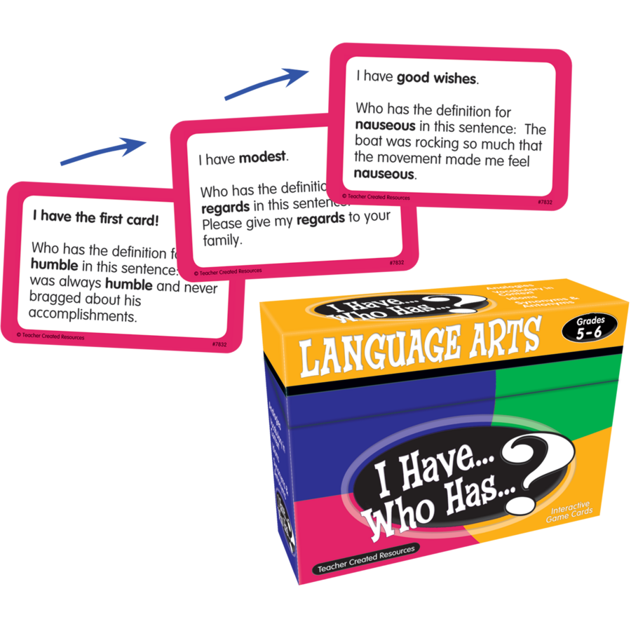 I Have… Who Has…? Language Arts Game-Writing-Tools 4 Teaching-Classroom Decor and More
