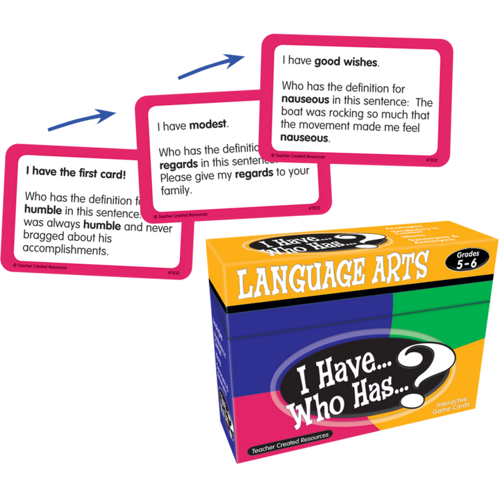 I Have… Who Has…? Language Arts Game-Writing-Tools 4 Teaching-Classroom Decor and More