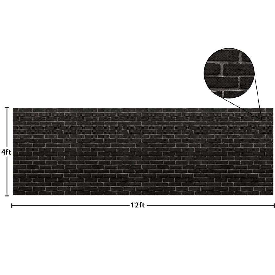Better Than Paper® Bulletin Board Roll: Black Brick-Bulletin Board Paper - Better Than Paper-Tools 4 Teaching-Classroom Decor and More
