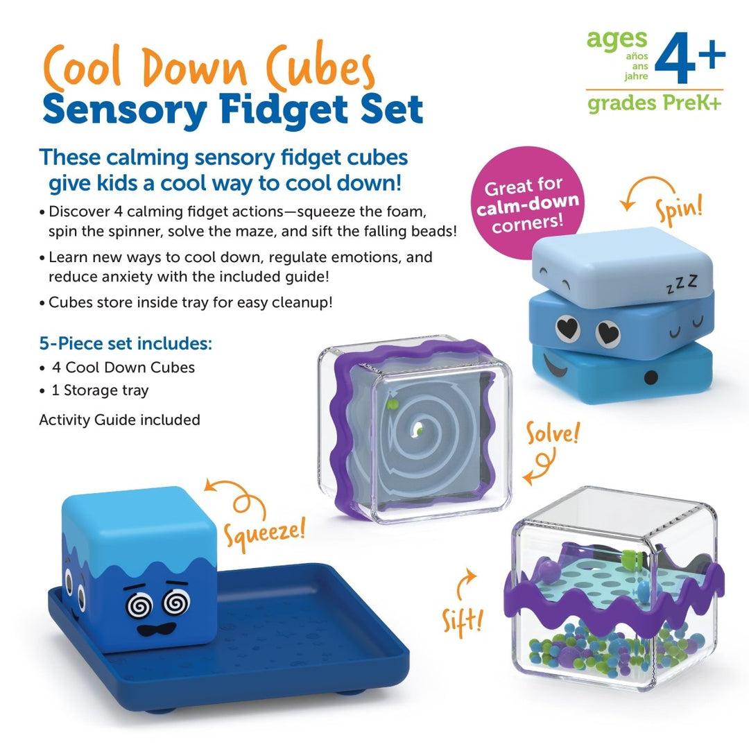 Cool Down Cubes Sensory Fidget Set-Sensory Play-Tools 4 Teaching-Classroom Decor and More