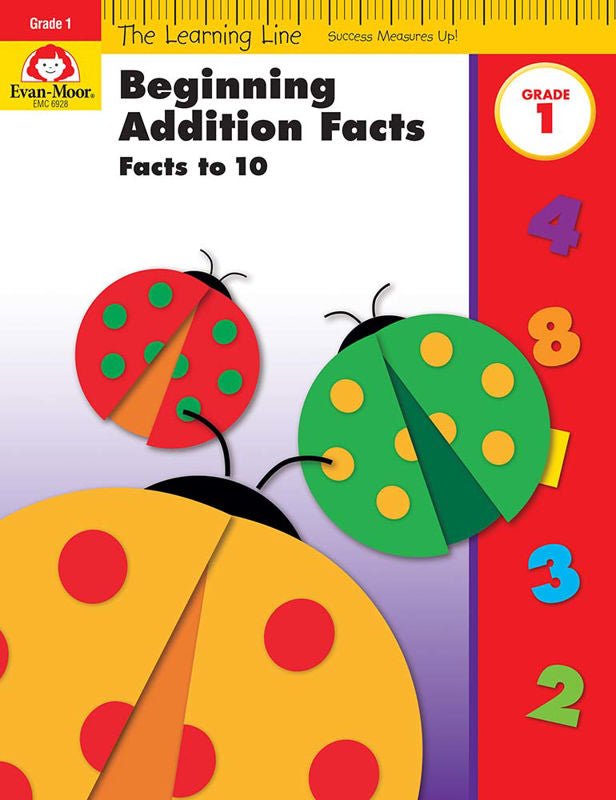Learning Line: Beginning Addition - Facts to 10, Grade 1-Math Books-Tools 4 Teaching-Classroom Decor and More