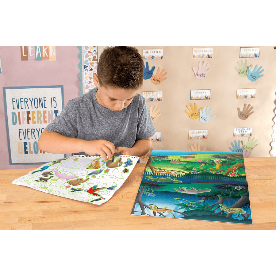 Animal Habitats Reusable Sticker Pad-Stickers-Tools 4 Teaching-Classroom Decor and More