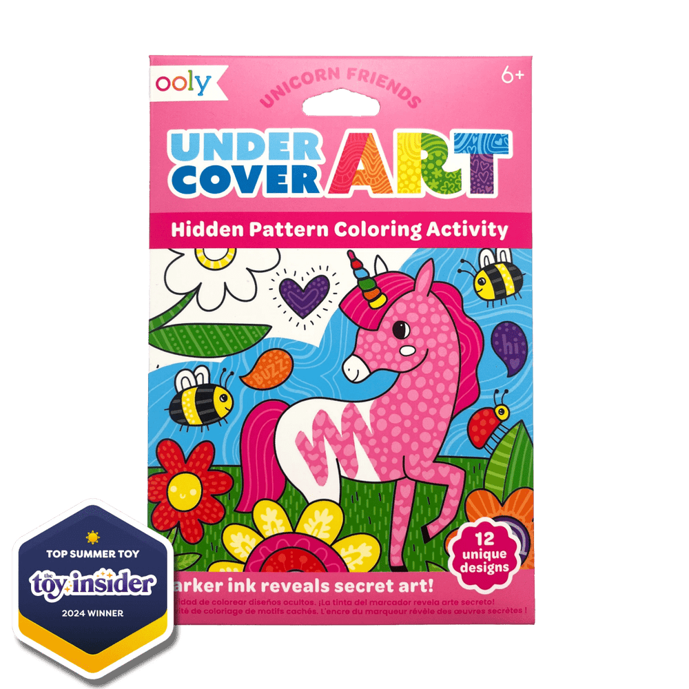 Undercover Art Hidden Pattern Coloring Activity Art Cards - Unicorn Friends-Activity Pads-Tools 4 Teaching-Classroom Decor and More