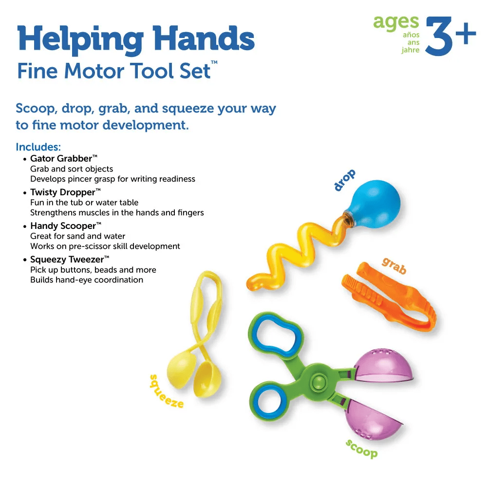 Helping Hands Fine Motor Tool Set™-Fine Motor-Tools 4 Teaching-Classroom Decor and More