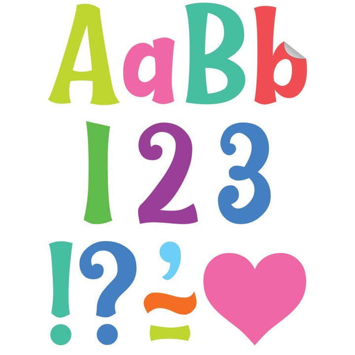 Colorful 4" Wild Whimsy Self-Adhesive Letters Combo Pack-Letters-Tools 4 Teaching-Classroom Decor and More