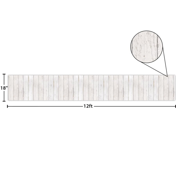 Better Than Paper® Bulletin Board Roll: Fun Size Vertical White Shiplap-Bulletin Board Paper - Better Than Paper-Tools 4 Teaching-Classroom Decor and More