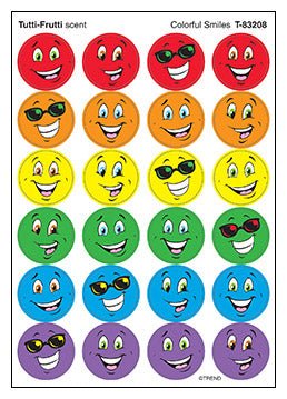 Colorful Smiles Stickers-Stickers-Tools 4 Teaching-Classroom Decor and More