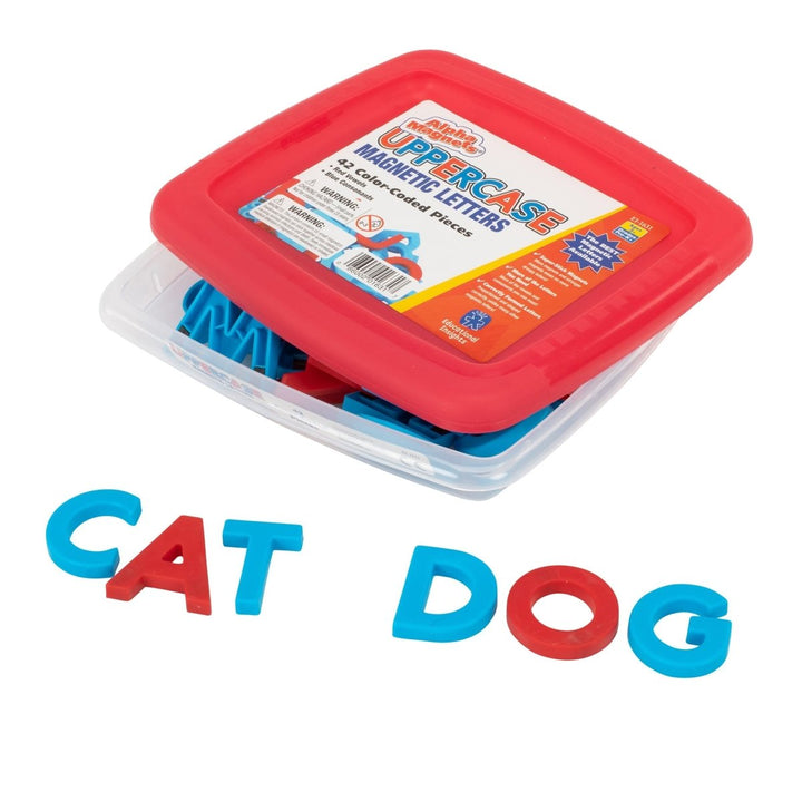 AlphaMagnets® Color-Coded Uppercase, 42 Pieces-Subjects - Reading - Alphabet-Tools 4 Teaching-Classroom Decor and More