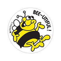 Bee-utiful!, Honey scent Retro Scratch 'n Sniff Stinky Stickers®-Stickers-Tools 4 Teaching-Classroom Decor and More