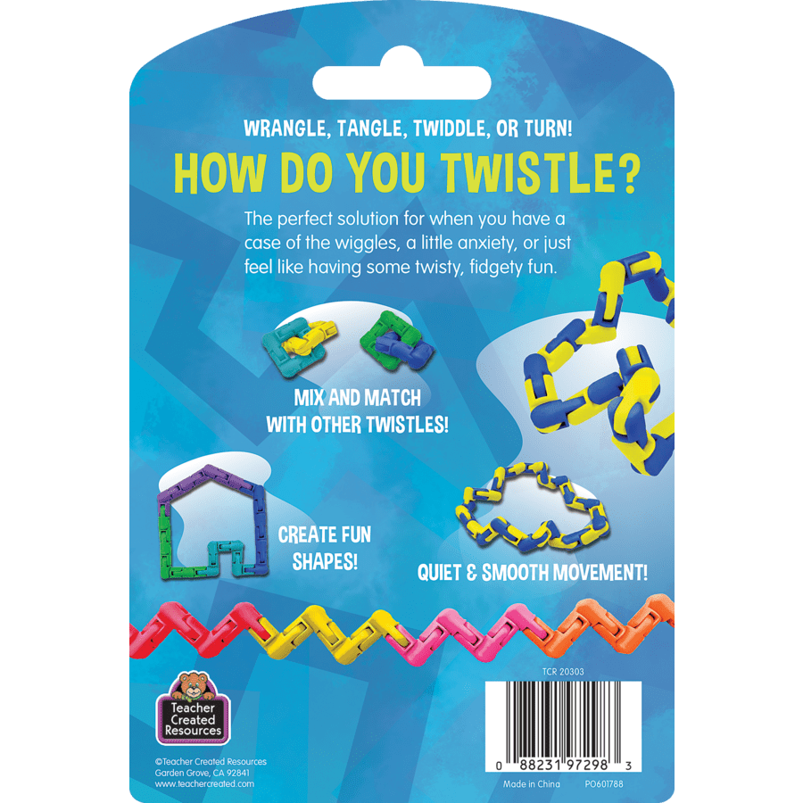 Twistle Original Blue and Yellow-Fidgets-Tools 4 Teaching-Classroom Decor and More