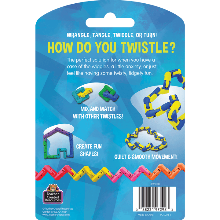 Twistle Original Blue and Yellow-Fidgets-Tools 4 Teaching-Classroom Decor and More