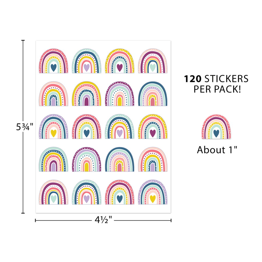 Oh Happy Day Rainbows Stickers-Stickers-Tools 4 Teaching-Classroom Decor and More