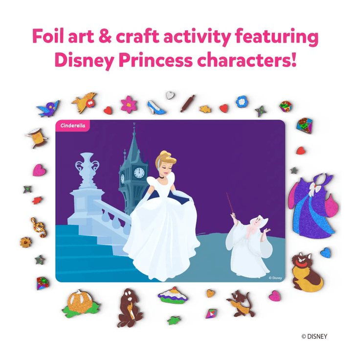 Foil Fun: Disney Princess | No Mess Art Kit (Ages 4-9)-Craft Activity-Tools 4 Teaching-Classroom Decor and More