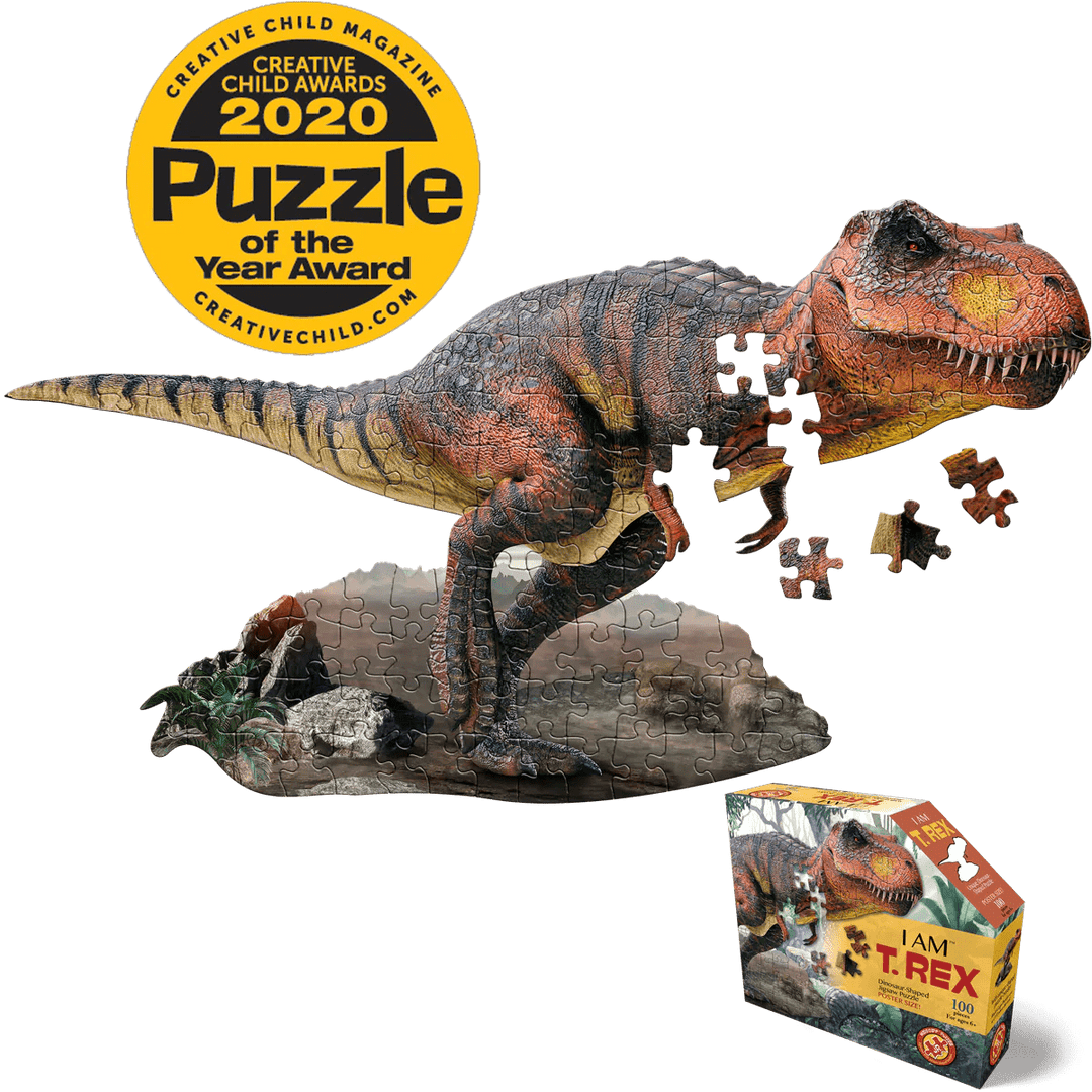 I AM T. REX 100 pcs Puzzle-Puzzles-Tools 4 Teaching-Classroom Decor and More