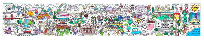 *Picturesque Panorama Coloring Book - USA Road Trippin'-Craft Activity-Tools 4 Teaching-Classroom Decor and More