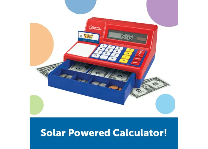 Pretend & Play® Calculator Cash Register-Time & Money-Tools 4 Teaching-Classroom Decor and More