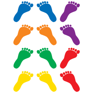 Footprints Mini Accents-Mini Accents-Tools 4 Teaching-Classroom Decor and More
