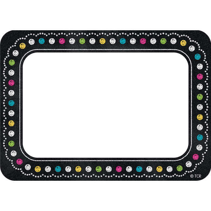 Chalkboard Brights Name Tags/Labels-Nameplates & Name Tags-Tools 4 Teaching-Classroom Decor and More