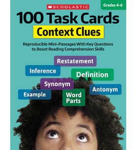 100 Task Cards Context Clues-Subjects - Reading - Reading Books-Tools 4 Teaching-Classroom Decor and More