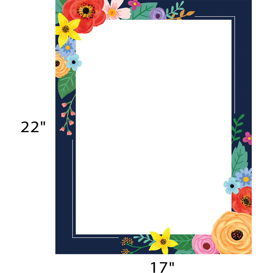 Wildflowers Blank Chart-Charts-Tools 4 Teaching-Classroom Decor and More