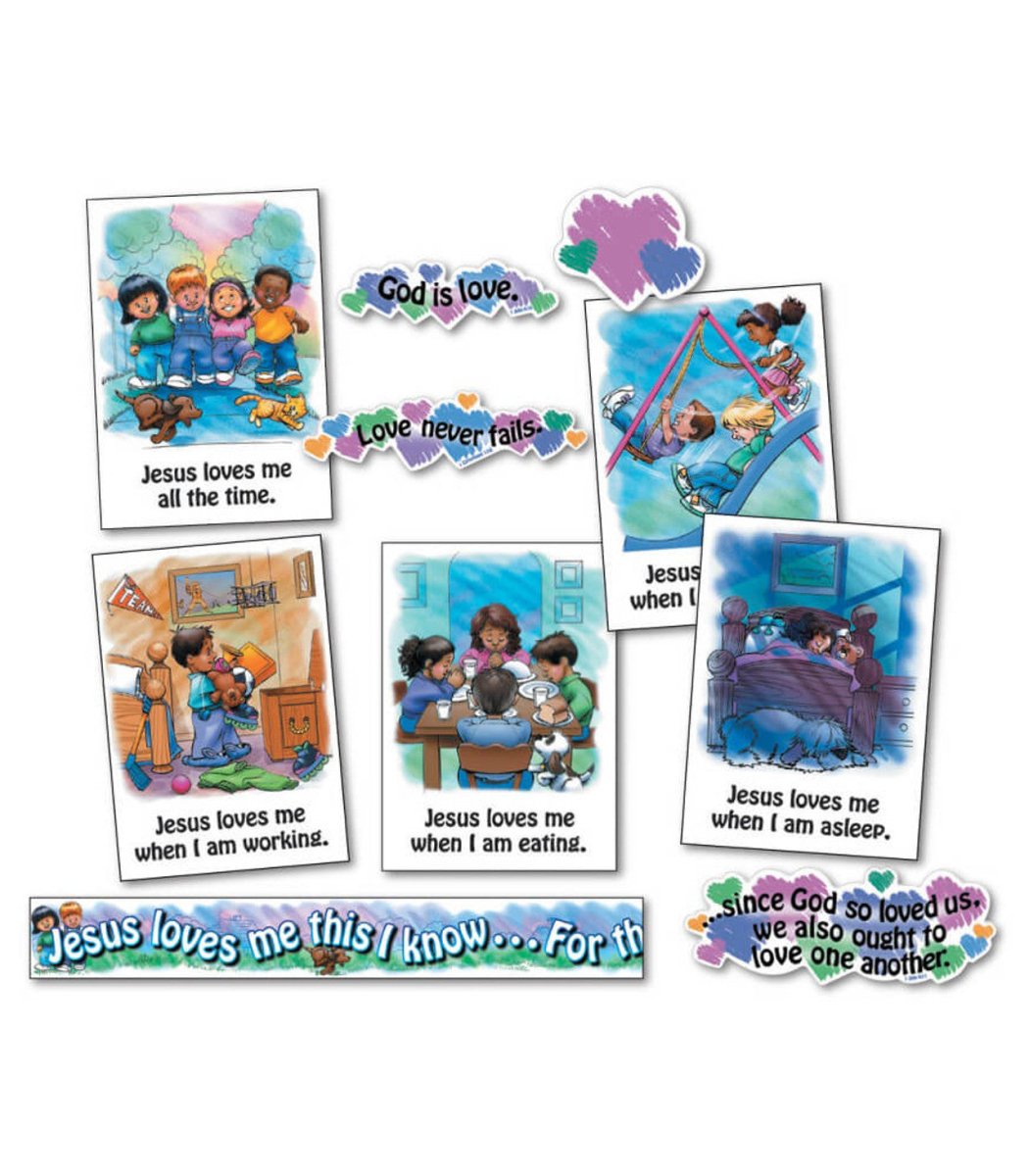 Jesus Loves Me Bulletin Board Set - Tools 4 Teaching
