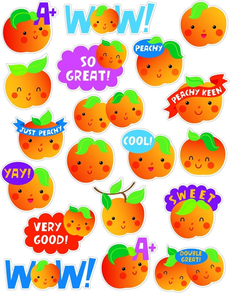 Peach Scented Stickers-Stickers-Tools 4 Teaching-Classroom Decor and More